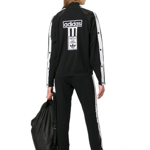 Adidas Women’s Original Adibreak Snap Button Pinstripe Track Jacket RARE! - Picture 1 of 11